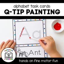 Load image into Gallery viewer, Alphabet Q-Tip Painting Task Cards

