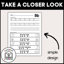 Load image into Gallery viewer, Alphabet Trace and Read Worksheets
