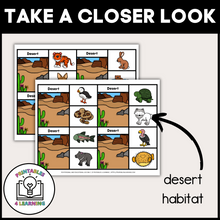 Load image into Gallery viewer, Animal Habitat Clip Cards
