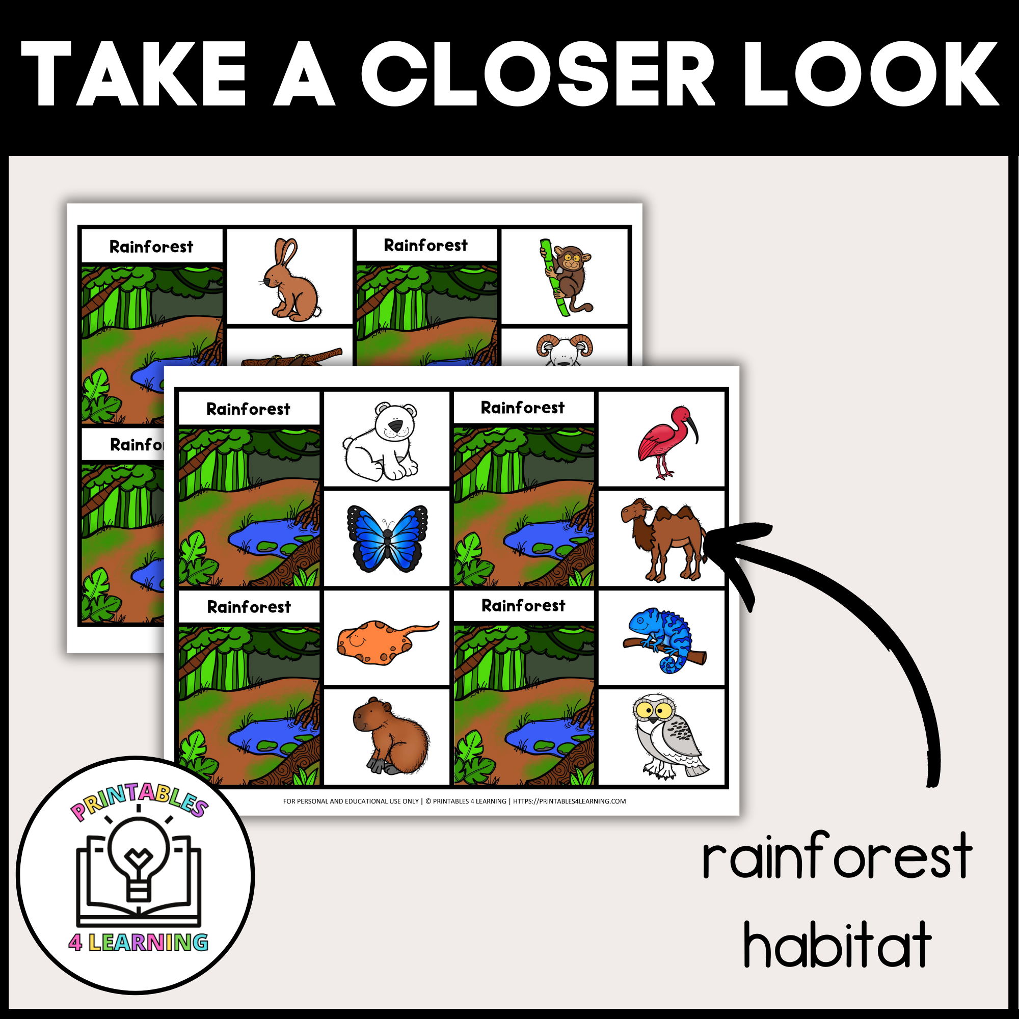 animal-habitats-matching-shopping-worksheet-for-kindergarten