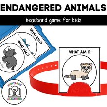 Load image into Gallery viewer, Who Am I? Headbands Game - Endangered Animals Edition
