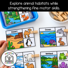 Load image into Gallery viewer, Animal Habitat Clip Cards
