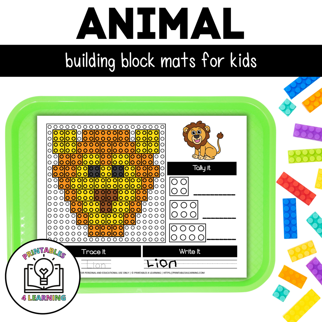 Animal Building Brick Mats