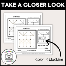 Load image into Gallery viewer, Arctic Animal Geoboards | Task Cards and Full Mat Geoboard Activities
