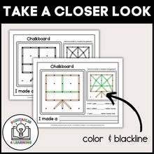 Load image into Gallery viewer, Back to School Geoboards | Task Cards and Full Mat Geoboard Activities
