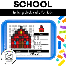 Load image into Gallery viewer, Back to School Building Brick Mats
