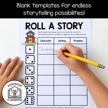 Load image into Gallery viewer, Back to School Editable Roll a Story Writing Prompts Pack
