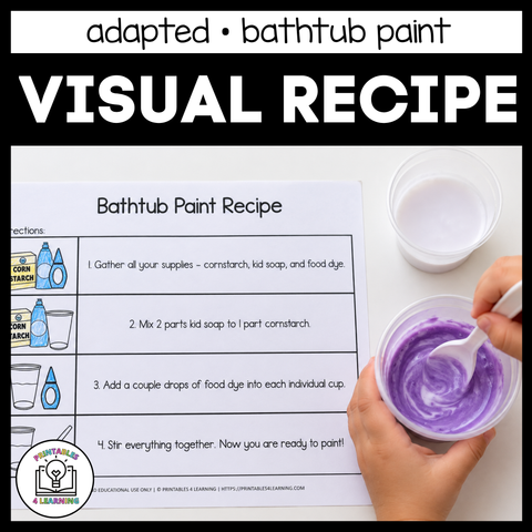 Adapted Visual Recipe: DIY Bathtub Paint