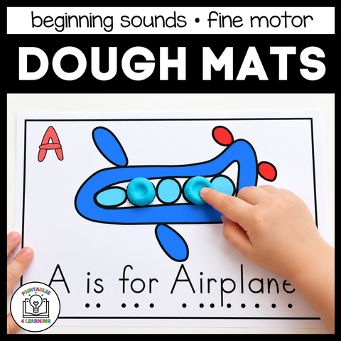 Beginning Sounds Play Dough Mats