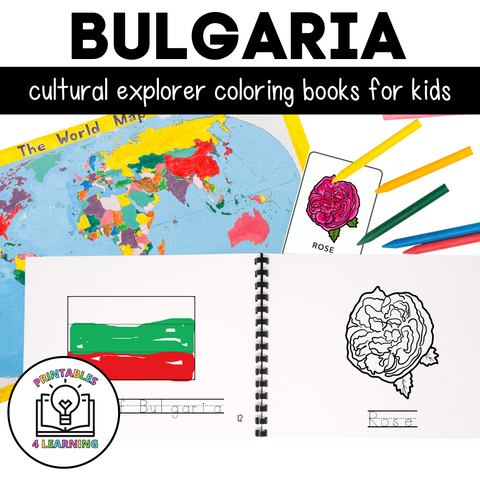 Bulgaria Color and Trace Book for Kids