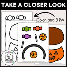 Load image into Gallery viewer, Halloween Candy Cut and Paste Craft with Visual Directions
