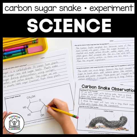 Carbon Sugar Snake Science Experiment: Chemical Reactions