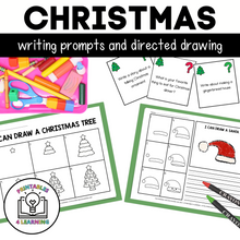 Load image into Gallery viewer, Christmas Writing and Drawing Prompts for Kids
