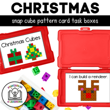 Load image into Gallery viewer, Christmas Snap Cube Task Box
