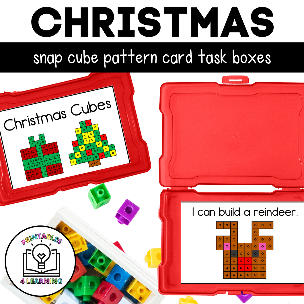 Christmas Snap Cube Task Box