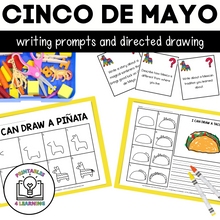 Load image into Gallery viewer, Cinco de Mayo Writing and Drawing Prompts for Kids
