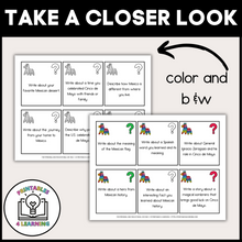 Load image into Gallery viewer, Cinco de Mayo Writing and Drawing Prompts for Kids
