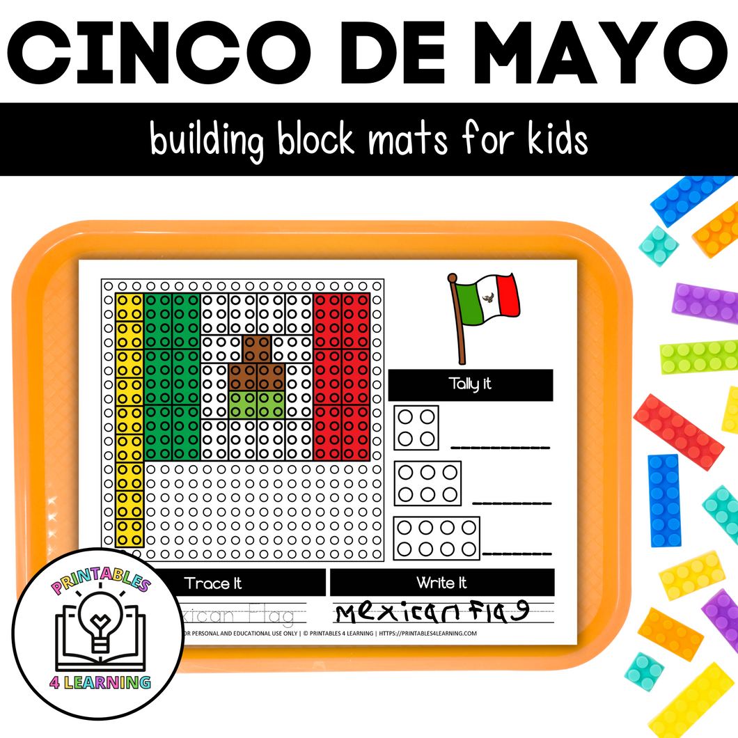 Cinco de Mayo Building Brick Mats