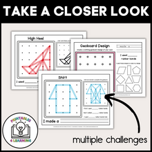 Load image into Gallery viewer, Clothing Geoboards | Task Cards and Full Mat Geoboard Activities
