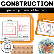 Load image into Gallery viewer, Construction Geoboards | Task Cards and Full Mat Geoboard Activities
