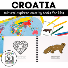 Load image into Gallery viewer, Croatia Color and Trace Book for Kids
