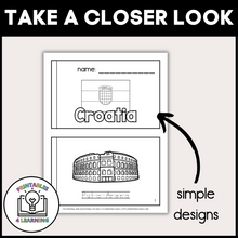 Load image into Gallery viewer, Croatia Color and Trace Book for Kids
