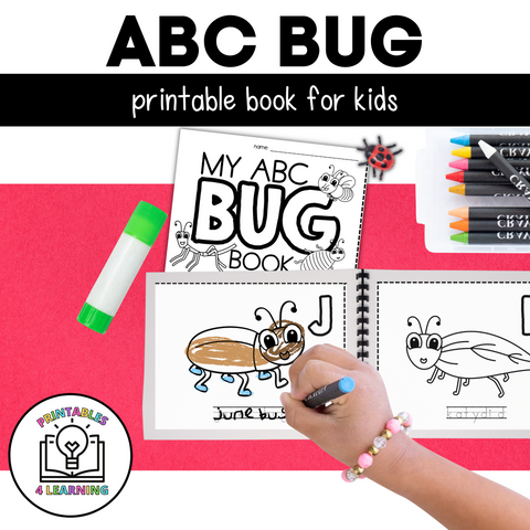 Printable Alphabet Bug Book