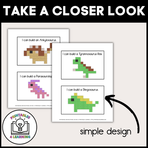 Dinosaur Snap Cube Task Box