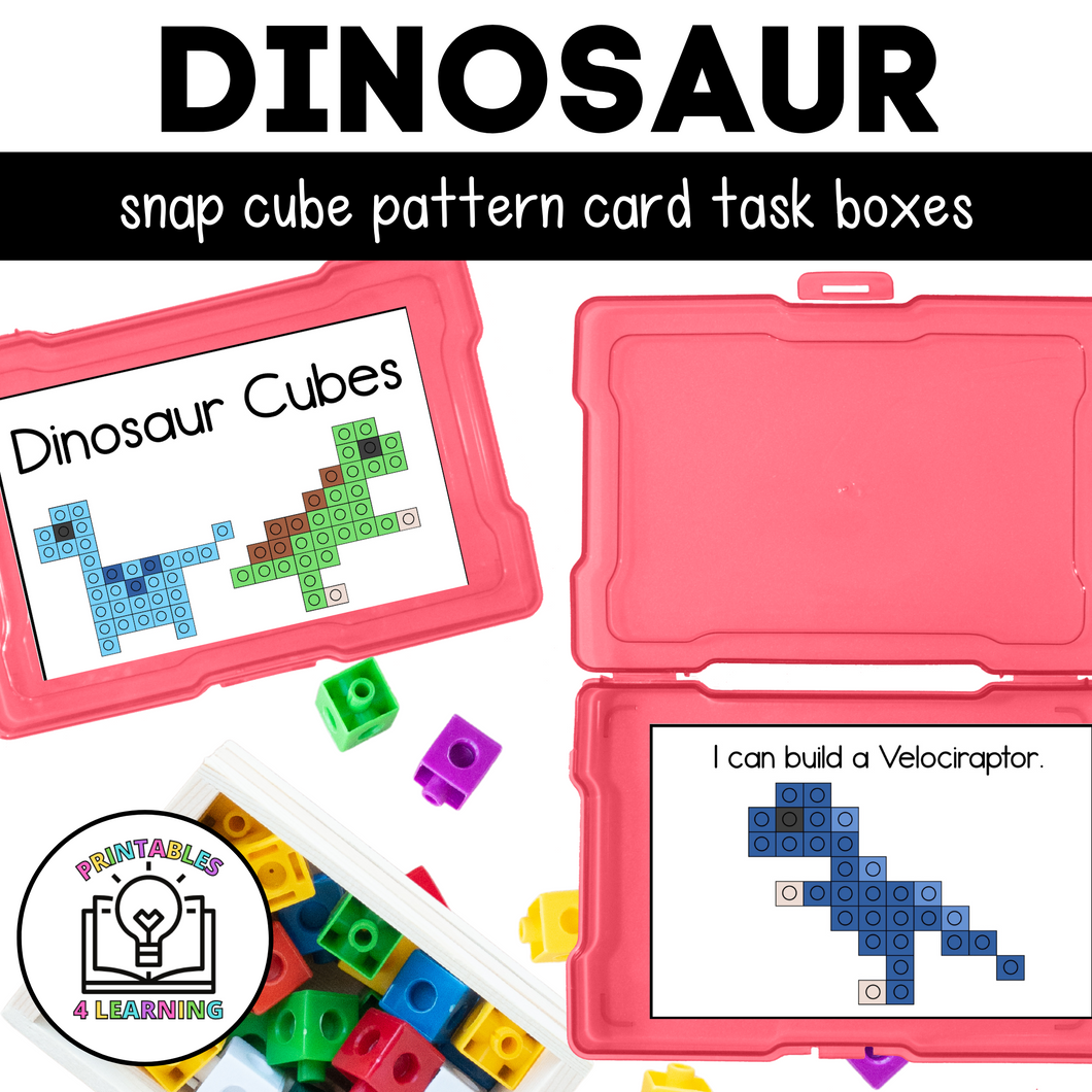 Dinosaur Snap Cube Task Box