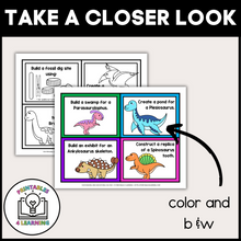 Load image into Gallery viewer, Dinosaur STEM Challenge Cards
