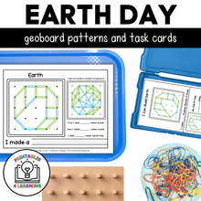 Load image into Gallery viewer, Earth Day Geoboards | Task Cards and Full Mat Geoboard Activities
