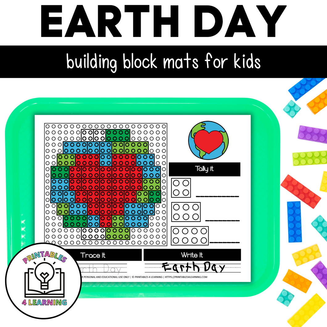 Earth Day Building Brick Mats