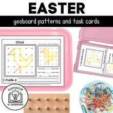 Load image into Gallery viewer, Easter Geoboards | Task Cards and Full Mat Geoboard Activities
