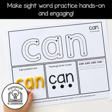 Load image into Gallery viewer, Editable Sight Words Play Dough Mats
