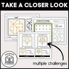 Load image into Gallery viewer, Fall Geoboards | Task Cards and Full Mat Geoboard Activities
