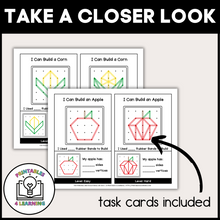 Load image into Gallery viewer, Fall Geoboards | Task Cards and Full Mat Geoboard Activities
