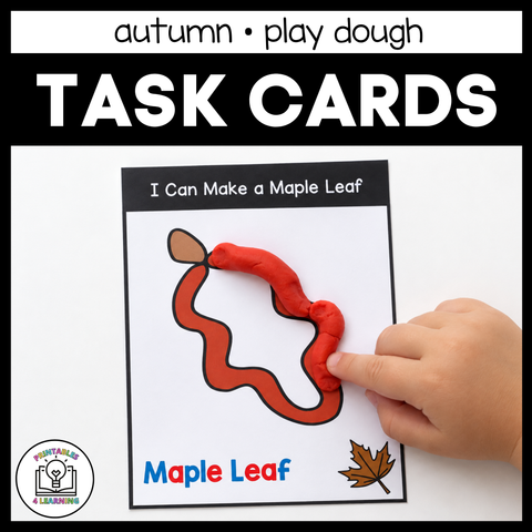 Autumn Play Dough Task Cards | Fun and Easy Fall-Themed Playdough Activities