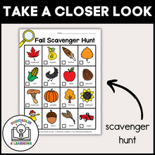 Load image into Gallery viewer, Fall Scavenger Hunt Packet
