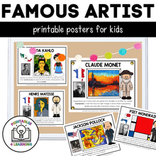 Load image into Gallery viewer, Printable Famous Artists Classroom Posters
