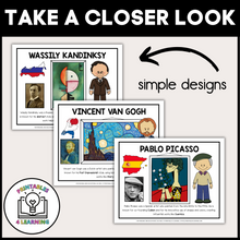 Load image into Gallery viewer, Printable Famous Artists Classroom Posters
