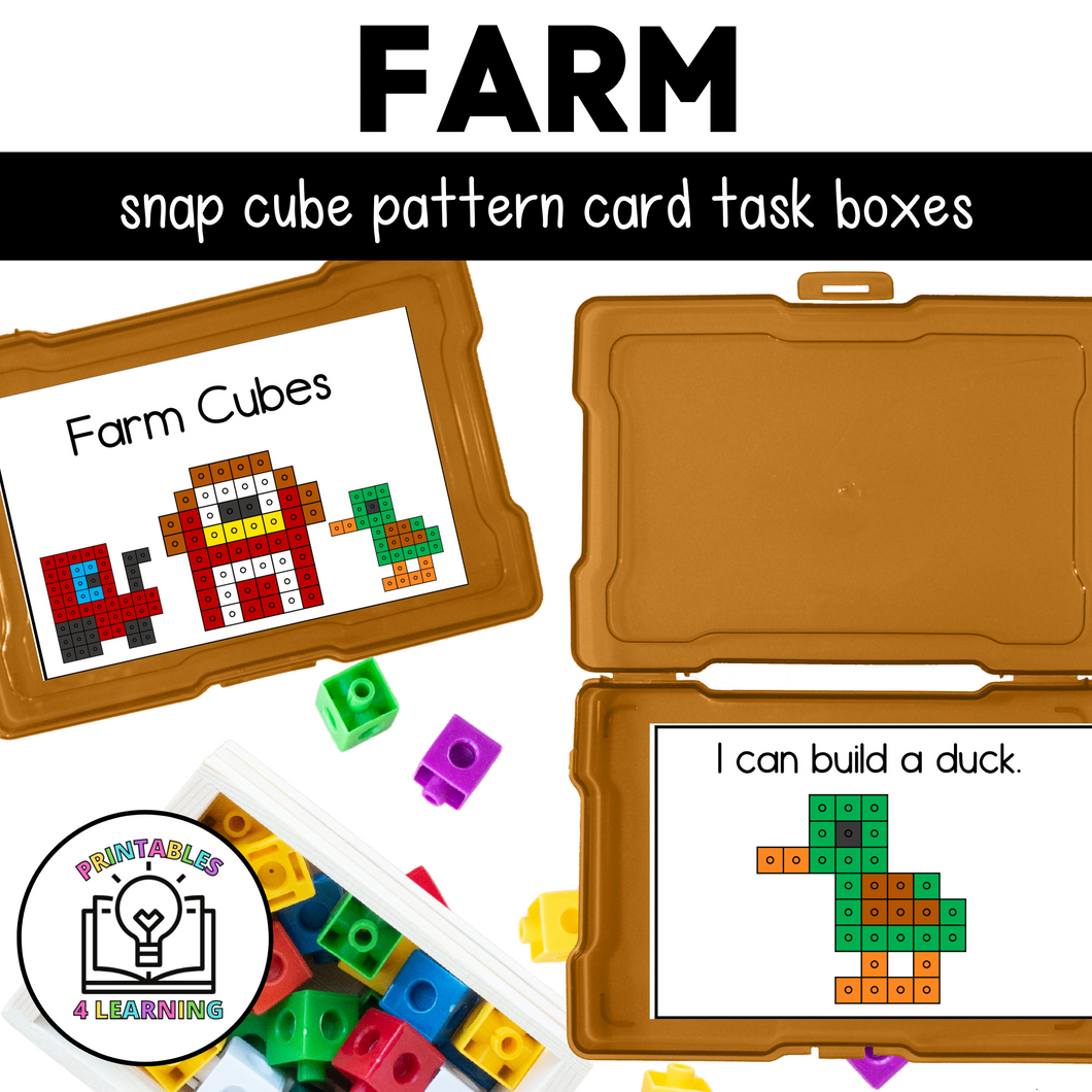 Farm Snap Cube Task Box