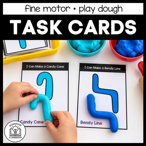 Fine Motor Skills Playdough Task Cards