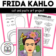 Load image into Gallery viewer, Frida Kahlo Cut and Paste Craft
