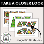 Build a Gingerbread House Magnetic Tile Printables