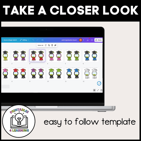Pre-K Graduation Bulletin Board Template | Canva Template