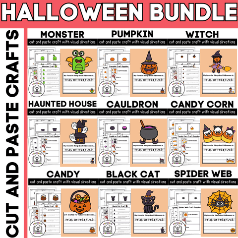 Halloween Cut and Paste Crafts