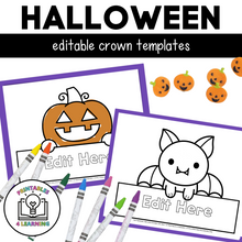 Load image into Gallery viewer, Halloween-Themed Editable Crown Templates
