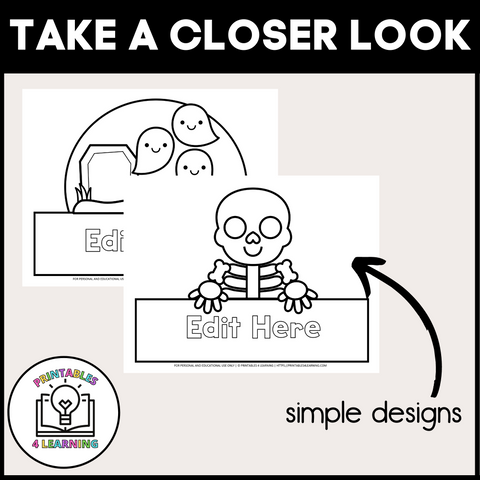 Halloween-Themed Editable Crown Templates