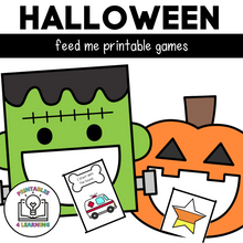 Load image into Gallery viewer, Halloween &#39;Feed Me&#39; Sensory Bin | ABC&#39;s, Numbers, Colors, and Beginning Sounds
