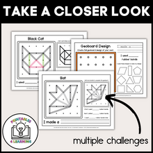 Load image into Gallery viewer, Halloween Geoboards | Task Cards and Full Mat Geoboard Activities
